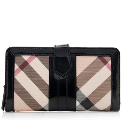 burberry ziggy nova wallet|BURBERRY Nova Check Large Ziggy Zip Around Wallet Black .